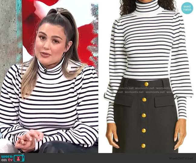 Karla Top by A.L.C. worn by Carissa Loethen Culiner  on E! News