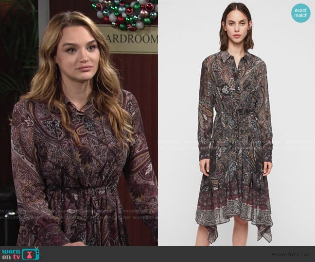 WornOnTV: Summer’s paisley print dress on The Young and the Restless ...