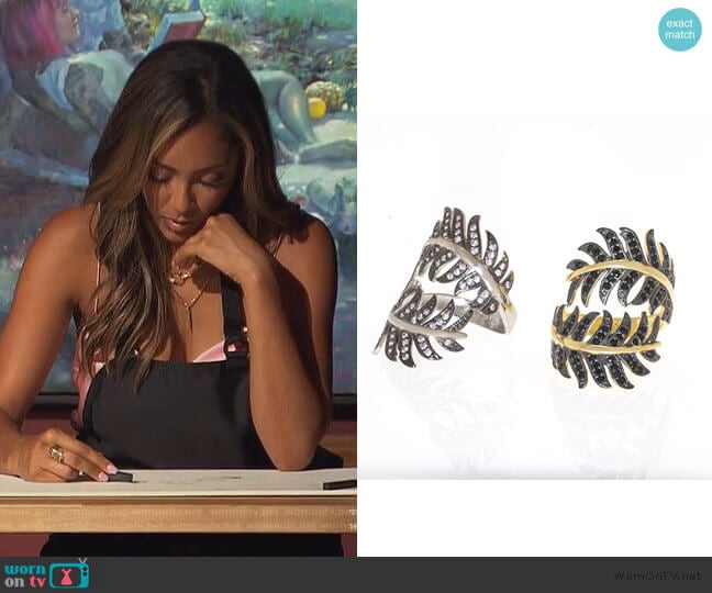 Jungle Ring by Anuja Tolia worn by Tayshia Adams on The Bachelorette