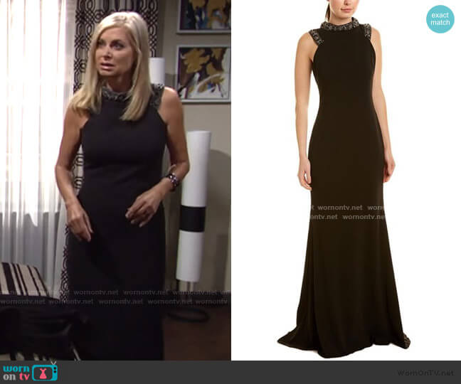 Embellished Gown by Badgley Mischka worn by Ashley Abbott (Eileen Davidson) on The Young and the Restless