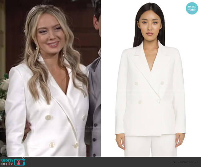 Hugo Blazer by Black Halo worn by Abby Newman (Melissa Ordway) on The Young and the Restless