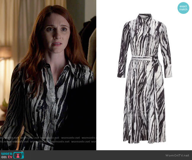 BOSS Danimala Shirtdress worn by Sabrina on The Flight Attendant