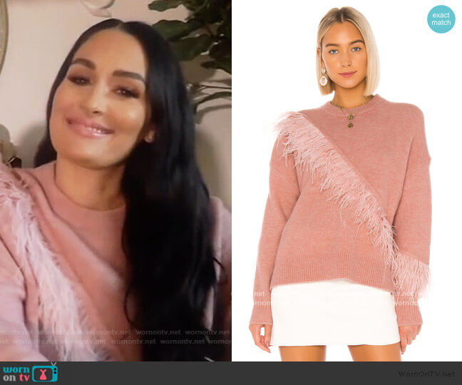 Merritt Pullover by Cinq a Sept worn by Nikki Bella on Live with Kelly and Ryan