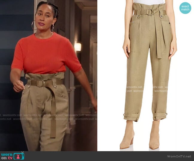 WornOnTV: Rainbow’s khaki belted pants on Black-ish | Tracee Ellis Ross ...