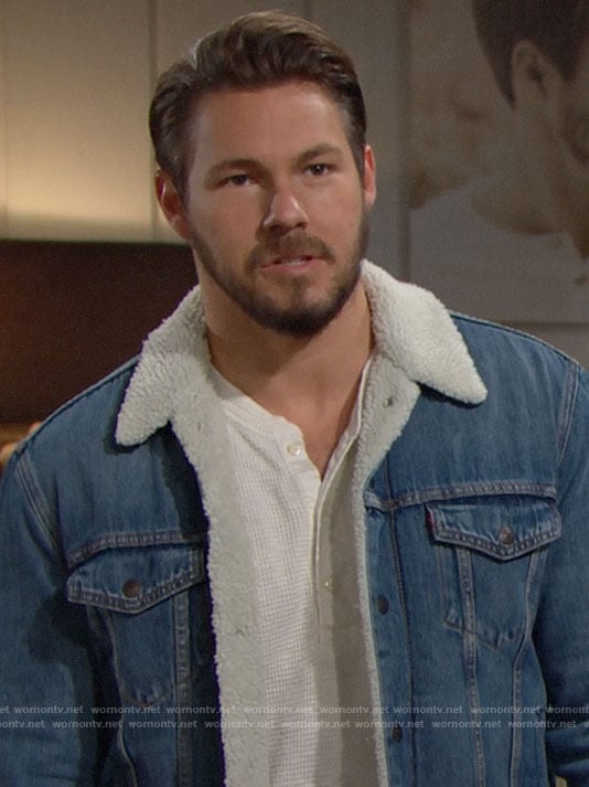 Liam's denim serpa jacket on The Bold and the Beautiful