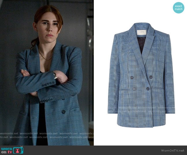 Munthe Satorial Jacket worn by Annie (Zosia Mamet) on The Flight Attendant