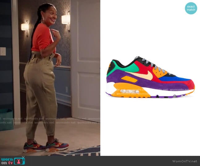 Air Max 90 Viotech Sneakers by Nike worn by Rainbow Johnson (Tracee Ellis Ross) on Black-ish