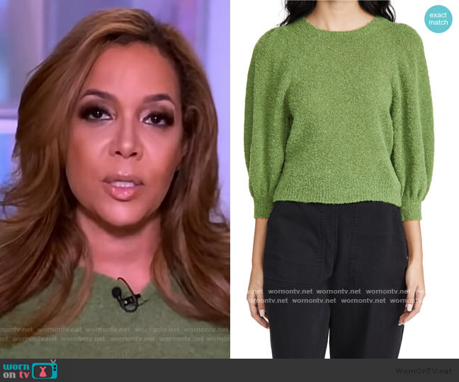 WornOnTV: Sunny’s green fuzzy sweater on The View | Sunny Hostin ...