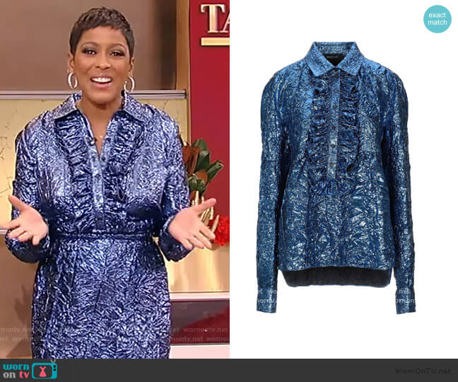 Blouse by Rochas worn by Tamron Hall on Tamron Hall Show