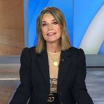 Savannah’s black puff sleeve blazer on Today