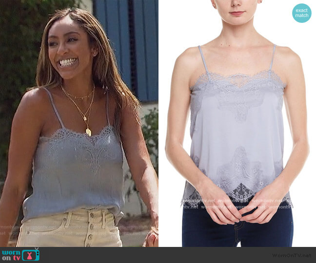 Lace Cami by Storia worn by Tayshia Adams  on The Bachelorette