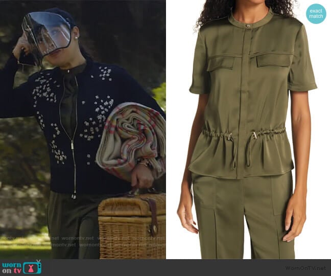 Ayvaa Blouse and Pants by Ted Baker worn by Sherri Kansky (Ruthie Ann Miles) on All Rise