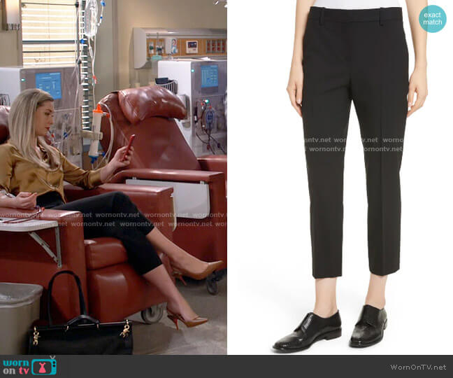 Theory Treeca Pants worn by Samantha (Briga Heelan) on B Positive