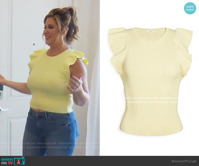 Holley Top by A.L.C. worn by Emily Simpson  on The Real Housewives of Orange County