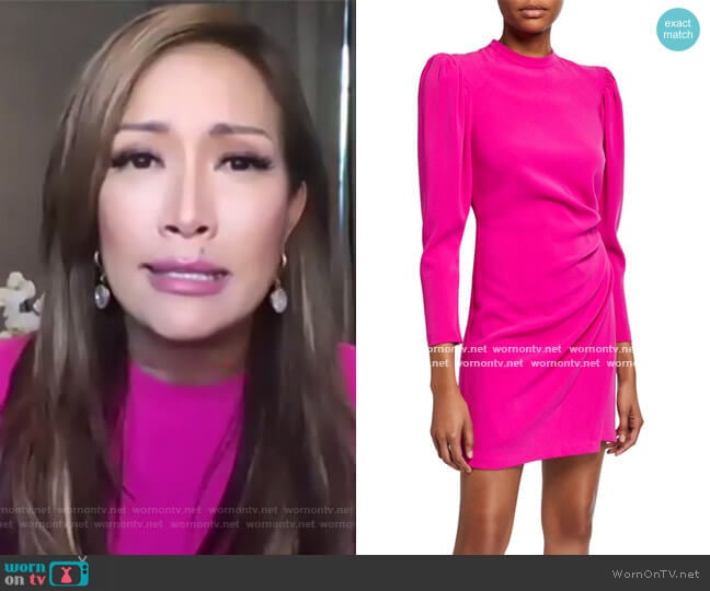 Jane Dress by A.L.C. worn by Carrie Inaba on The Talk