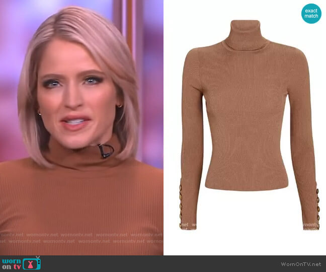 Desi Sweater by A.L.C. worn by Sara Haines on The View