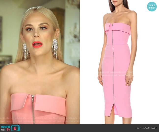 Moore Midi Dress by Alex Perry worn by Kameron Westcott on The Real Housewives of Dallas