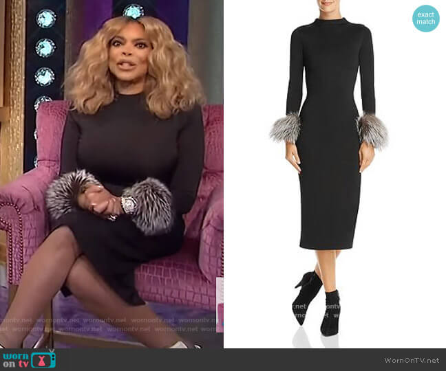 WornOnTV: Wendy’s black fur cuff dress on The Wendy Williams Show ...