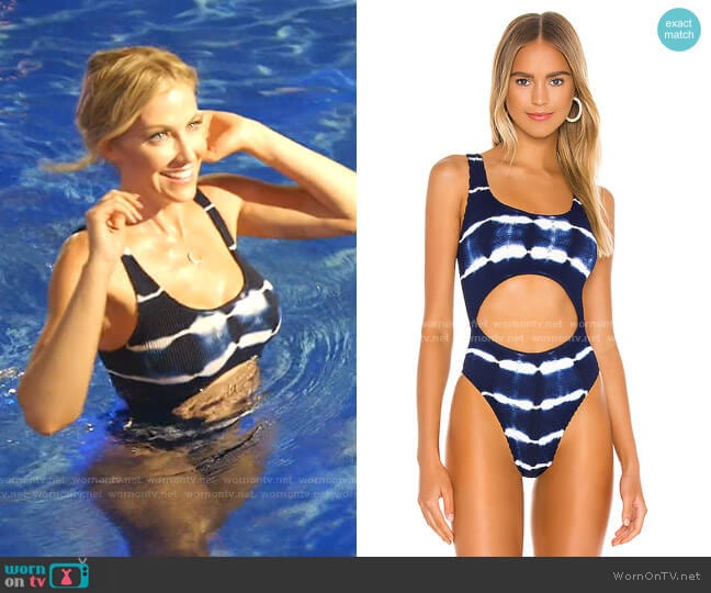 The Mishy One Piece by Bond Eye x BOUN worn by Stephanie Hollman on The Real Housewives of Dallas