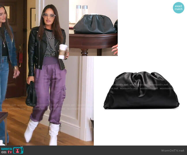 The Pouch bag by Bottega Veneta worn by Lisa Barlow on The Real Housewives of Salt Lake City