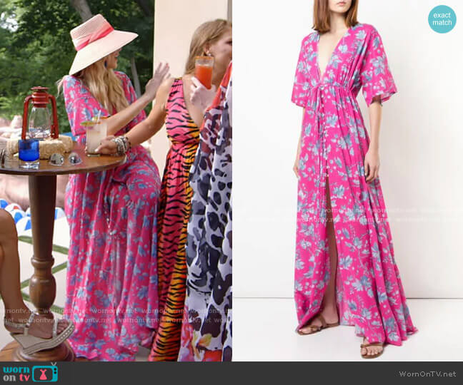 WornOnTV: Kameron’s pink floral print maxi dress on The Real Housewives ...
