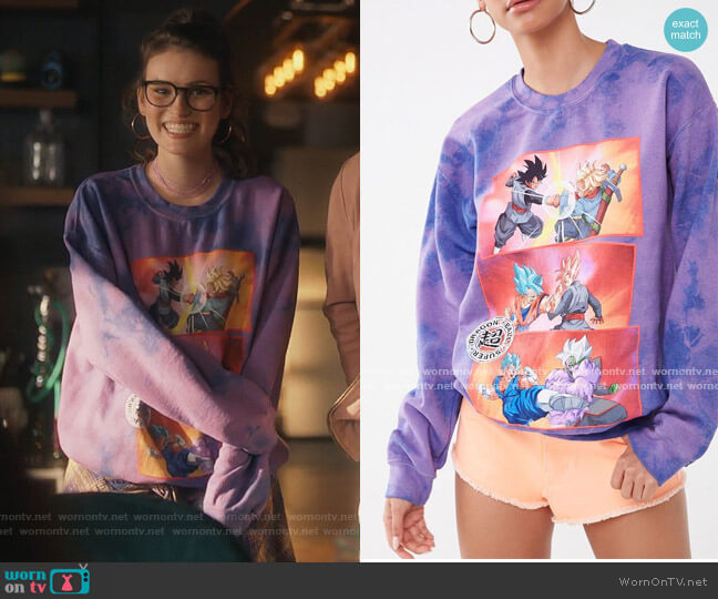 Super Dragon Ball Z Graphic Sweatshirt by Forever 21