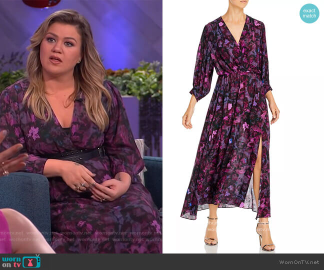 WornOnTV: Kelly’s purple floral maxi dress on The Kelly Clarkson Show ...