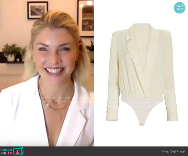 Jonathan Simkhai Etta Bodysuit worn by Amanda Kloots on CBS This Morning