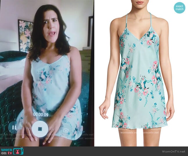 Lovin You Floral Chemise by In Bloom worn by Shannon Ross (Nicole Power) on Kims Convenience