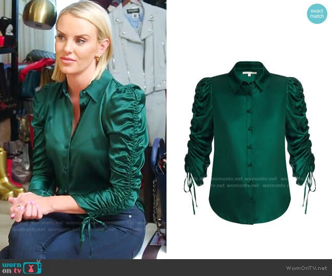 Lillian Blouse by Veronica Beard worn by Whitney Rose on The Real Housewives of Salt Lake City