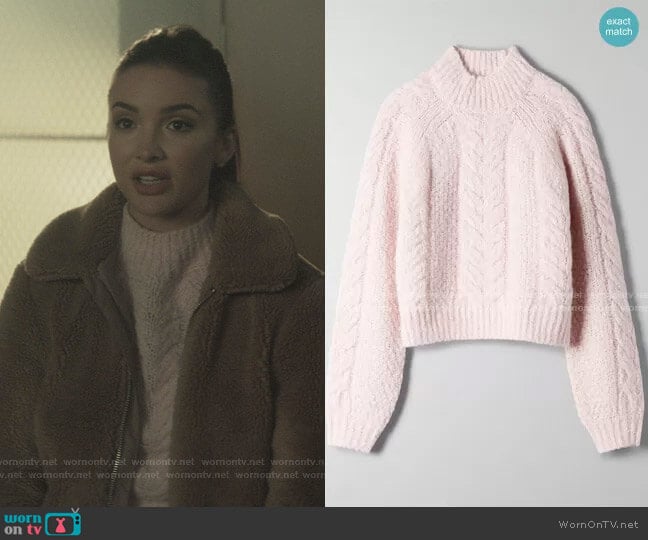 Melly Sweater by Sunday Best at Aritzia worn by Bess (Maddison Jaizani) on Nancy Drew