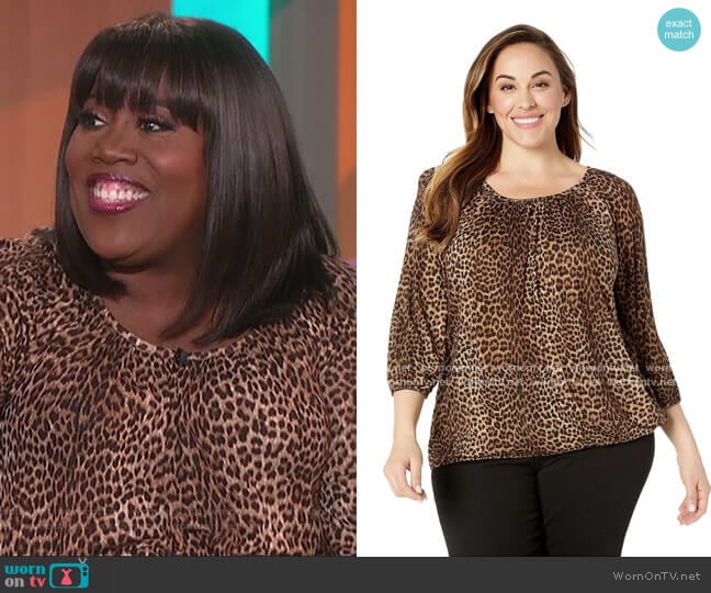 WornOnTV: Sheryl's leopard print top on The Talk, Sheryl Underwood