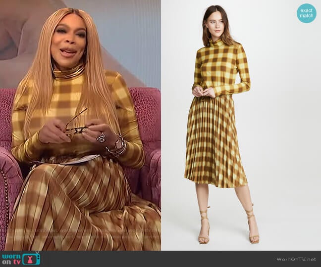 Jersey Long Sleeve Turtleneck and Skirt by Proenza Schouler worn by Wendy Williams on The Wendy Williams Show