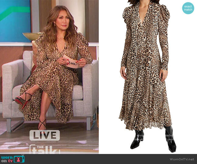 Bernadette Dress by Ronny Kobo worn by Carrie Inaba on The Talk