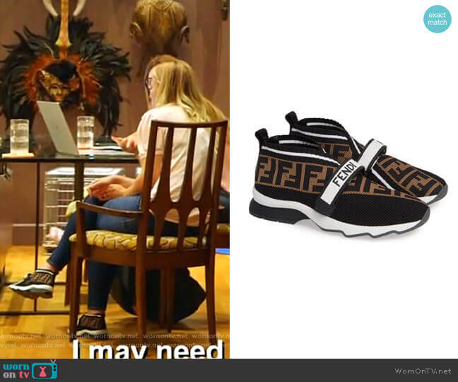 Rockoko Knit Sneaker by Fendi worn by Stephanie Hollman on The Real Housewives of Dallas