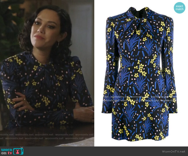 Open Back Fitted Dress by Self Portrait worn by Hermosa Lodge (Mishel Prada) on Riverdale