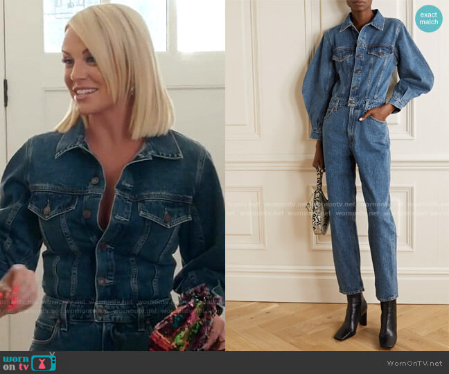 Denim Jumpsuit by Agolde worn by Whitney Rose on The Real Housewives of Salt Lake City