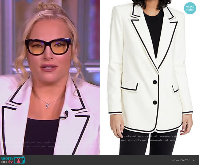 Elna Long Blazer by Alice + Olivia worn by Meghan McCain on The View