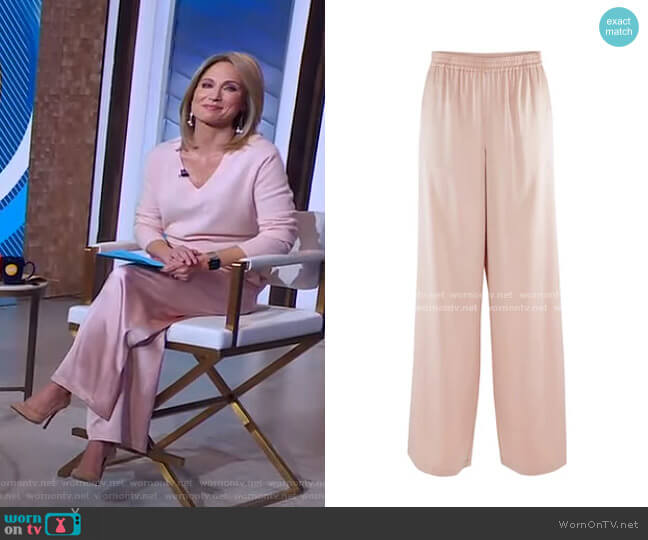 Romy Trousers by Anine Bing worn by Amy Robach  on Good Morning America