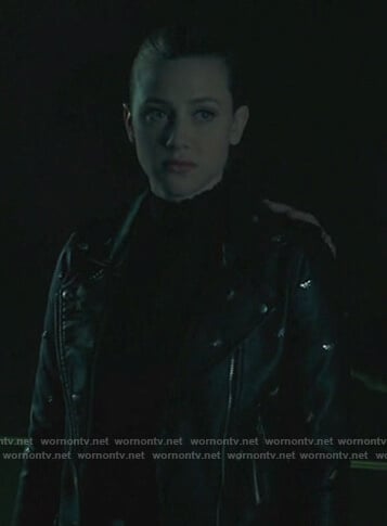 Betty's black dragonfly studded jacket on Riverdale
