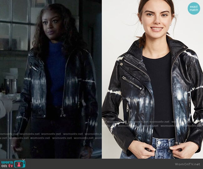 Blank NYC Bliss Field Moto Jacket worn by Ryan Wilder (Javicia Leslie) on Batwoman