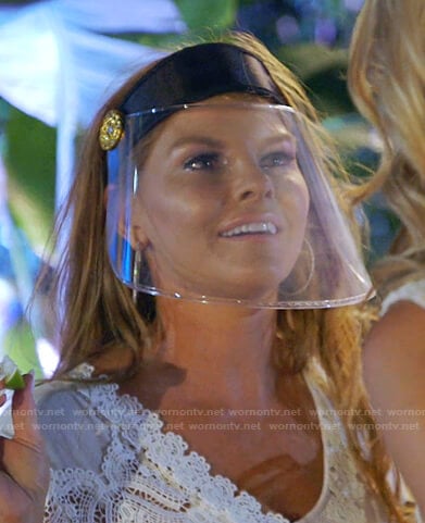 Brandi's face shield on The Real Housewives of Dallas