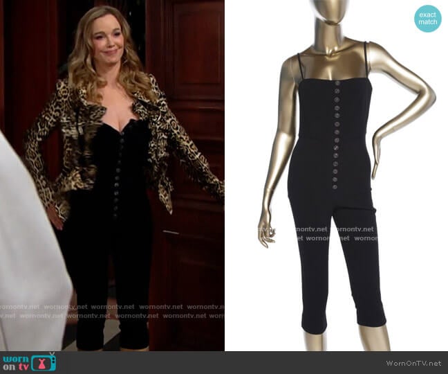 Chanel Cropped Fitted Jumpsuit worn by Donna Logan (Jennifer Gareis) on The Bold and the Beautiful