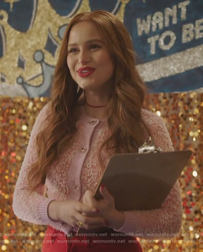 Cheryl's pink lace cardigan on Riverdale
