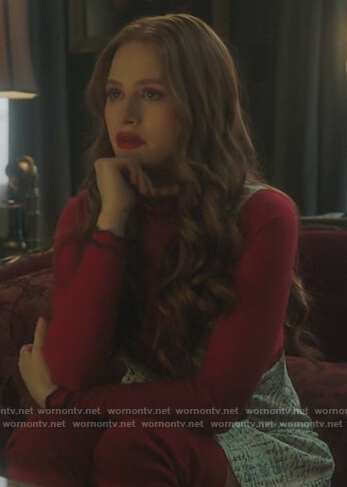 These earrings worn by Cheryl Blossom (Madelaine Petsch) in Riverdale  S01E10