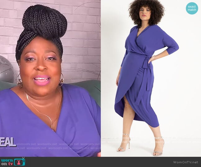 WornOnTV: Loni’s purple wrap dress on The Real | Loni Love | Clothes ...