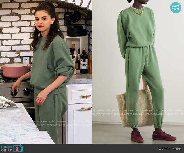 Frankie Shop Vanessa Sweatshirt and Track Pants worn by Selena Gomez  on Selena + Chef
