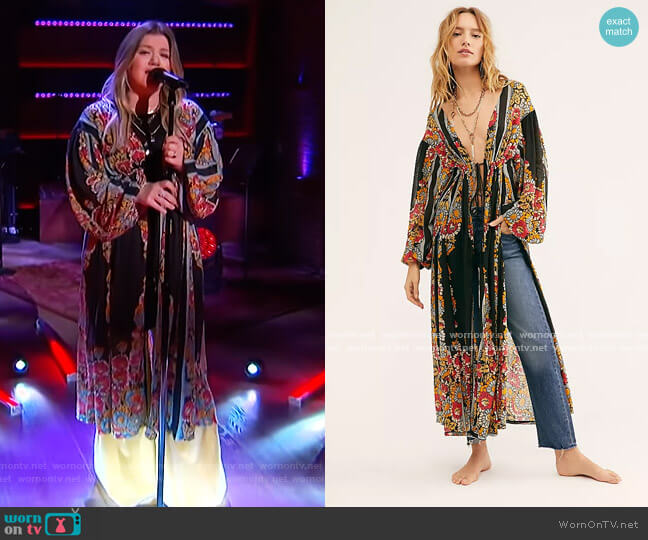 Dream Girl Maxi Top by Free People worn by Kelly Clarkson on The Kelly Clarkson Show