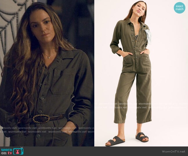 Free People Gia Coveralls worn by Delia Whitelaw (Tory Trowbridge) on Tiny Pretty Things