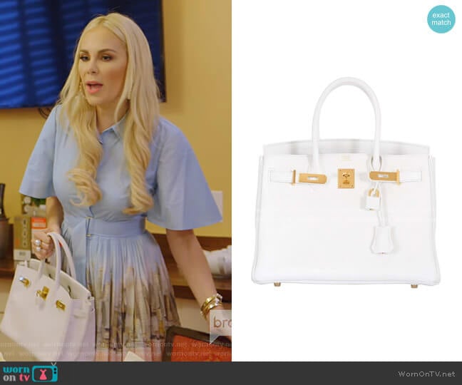 Birkin Bag by Hermes worn by Kameron Westcott on The Real Housewives of Dallas